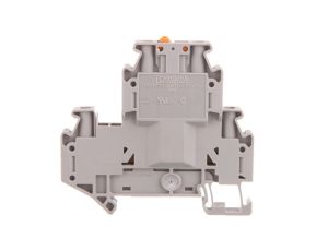 Złączka przelotowa 4-przewodowa z odłącznikiem nożowym 4mm2 szara UTTB 4-MT P/P 3044762