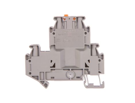 Złączka przelotowa 4-przewodowa z odłącznikiem nożowym 4mm2 szara UTTB 4-MT 3044775