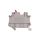Złączka przelotowa 2-przewodowa z odłącznikiem nożowym 4mm2 szara UT 4-MTL-P/P KNIFE-RD 3046154 /50szt./