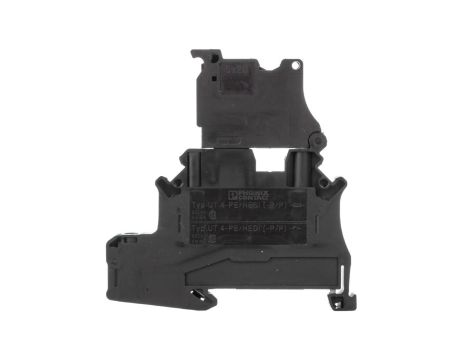 Złączka szynowa z bezpiecznikiem 5x20 2-przewodowa 4mm2 czarna UT 4-PE/HESI (5X 3073995