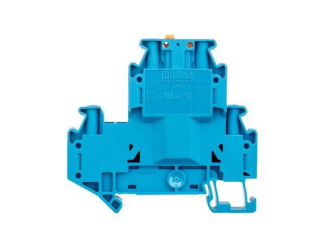 Złączka przelotowa 4-przewodowa z odłącznikiem nożowym 4mm2 niebieska UTTB 4-MT P/P BU 3076015 /50szt./