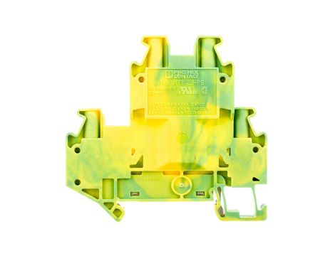 Złączka szynowa ochronna 2-piętrowa 2,5mm2 zielono-żółta Ex UTTB 2,5-PE /50szt./