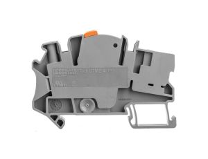 Złączka szynowa rozłączalna do przekładników pomiarowych 2-przewodowa 4mm2 śrubowa/wtykowa szara UTME 4/1P 3057416 /50szt./