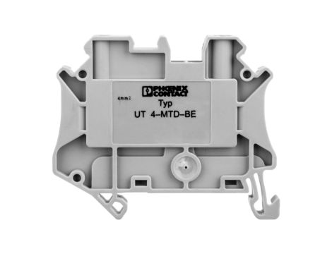 Złączka szynowa elementów kontrolnych 2-przewodowa 4mm2 szara UT 4-MTD-BE 3046237 /50szt./