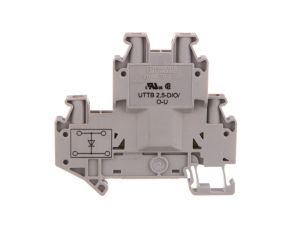 Złączka szynowa elementów kontrolnych 2-piętrowa 4-przewodowa 2,5mm2 szara UTTB 2,5-DIO/O-U 3046650 /50szt./