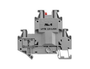 Złączka szynowa elementów kontrolnych 2-piętrowa 4-przewodowa 2,5mm2 szara UTTB 2,5-LA 24 R 3046692 /50szt./