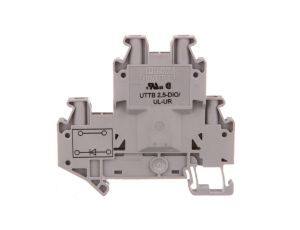 Złączka szynowa elementów kontrolnych 2-piętrowa 4-przewodowa 2,5mm2 szara UTTB 2,5-DIO/UL- 3046728 /50szt./