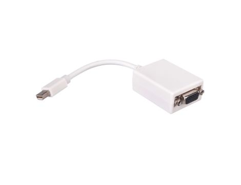 Kabel adapter miniDisplayPort 1.1a Typ miniDP/VGA, M/Ż biały 0,15m