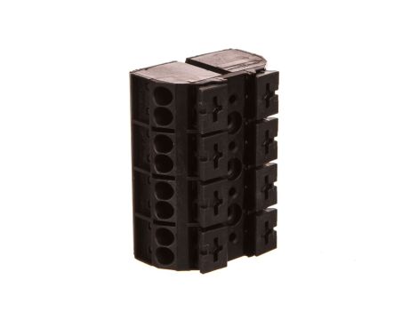 Blok zasilający 4-torowy 0,5-4mm2 32A czarny 862-504 /200szt./