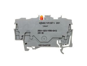 Złączka 3-przewodowa 1,5mm2 z LED szara TOPJOBS 2001-1321/1000-413 /100szt./
