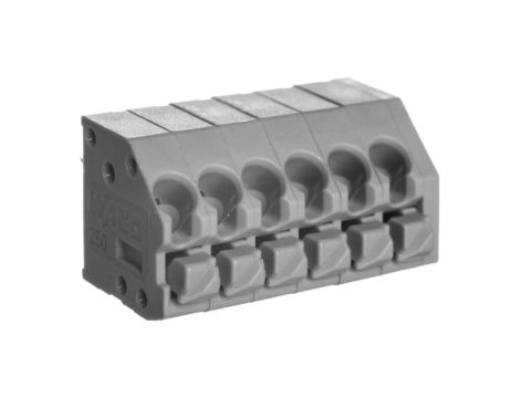 Listwa zaciskowa do płytek drukowanych 6-biegunowa szara raster 3,5mm 250-206 /50szt./