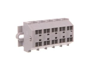 Listwa zaciskowa 4-przewodowa 1,5mm2 5-torowa szara mocowanie śrubowe 260-205 /50szt./