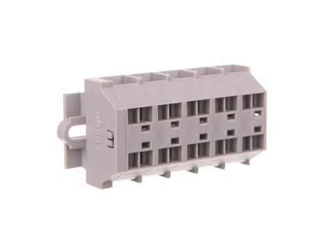 Listwa zaciskowa 4-przewodowa 1,5mm2 5-torowa szara mocowanie śrubowe 260-205 /50szt./