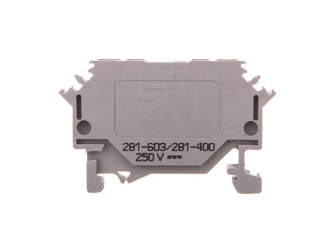 Złączka diodowa 2-przewodowa 4mm2 szara 281-603/281-400 /50szt./