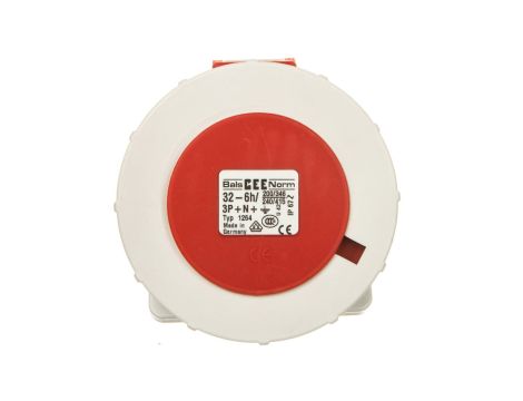 Gniazdo tablicowe skośne 32A 5p 400V 6h IP67 1264