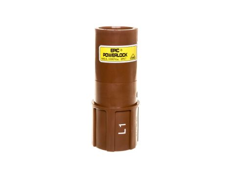 Obudowa gniazda przenośna EPIC POWERLOCK D6 C L1 brązowa M40 44420218