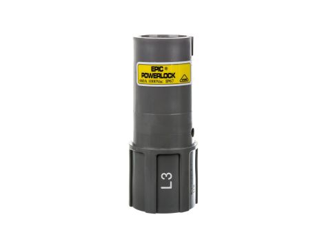 Obudowa gniazda przenośna EPIC POWERLOCK D6 C L3 szara M40 44420220