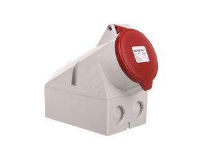 Gniazdo naścienne 2-częściowe 32A 5p 6h 400V IP44 zaciski śrubowe MEN1557