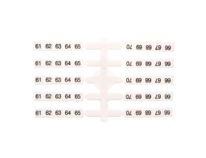 Oznacznik elastyczny do złączek szynowych EO3 /61-70/ 20x10szt.003901764
