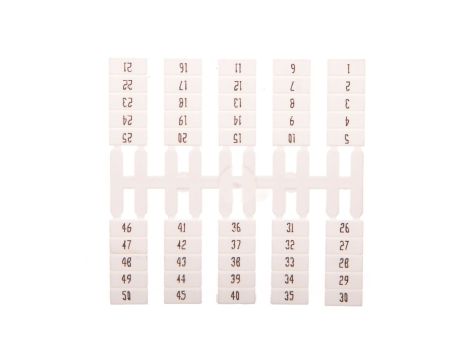 Oznacznik elastyczny do złączek szynowych EO4 /1-50/ 4x50szt. 003901773