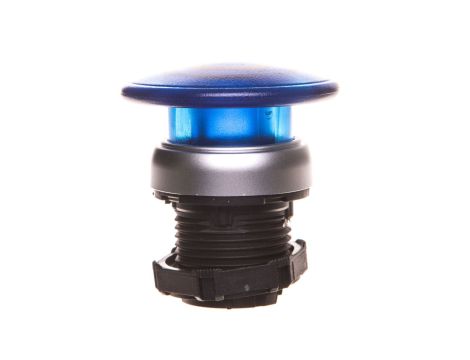 Napęd przycisku grzybkowego 40mm niebieski podświetlany z samopowrotem bez adaptera LPCBL6146