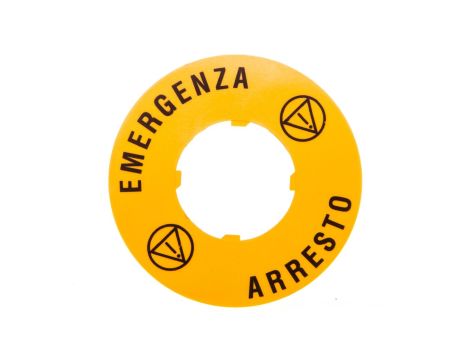 Plastikowy dysk do przycisków grzybkowych zewn. 60mm EMERGENZA/ARRESTO LPXAU114