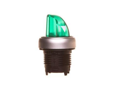 Napęd przełącznika 2 położeniowy zielony z podświetleniem z samopowrotem LPCSL1213