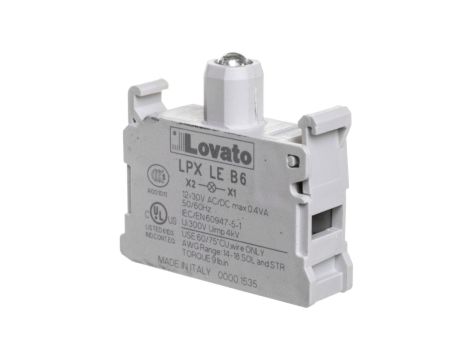 Oprawka z LED niebieska 12-30V AC/DC światło ciągłe LPXLEB6