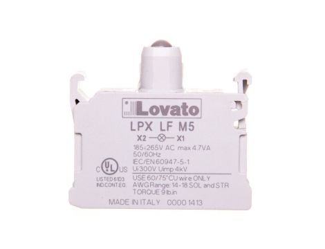 Oprawka z LED żółta 185-265V AC światło migająceC LPXLFM5