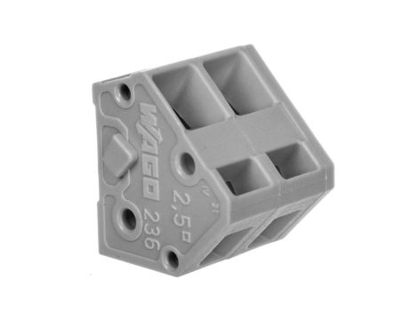 Listwa zaciskowa do płytek drukowanych 2-torowa szara raster 5/5,08mm 236-102 /105szt./