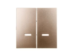 Simon 54 Klawisz podwójny do SW6/2XLM, SW7/2XM i SW6P1M z podświetleniem złoty mat DKW9L/44