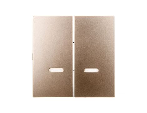 Simon 54 Klawisz podwójny do SW6/2XLM, SW7/2XM i SW6P1M z podświetleniem złoty mat DKW9L/44