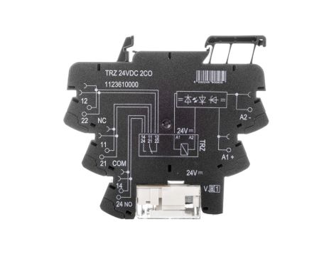 Przekaźnik przemysłowy 2P 8A 24V DC TRZ 24VDC 2CO 1123610000
