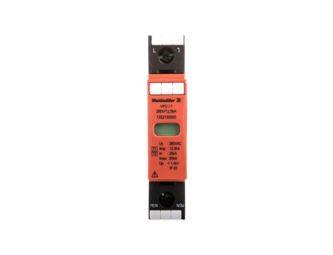 Ogranicznik przepięć Typ T1+T2 1P 12,5kA 1,4kV 280V VPU I 1 280V/12,5KA 1352130000