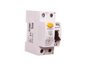 Wyłącznik różnicowoprądowy 2P 63A 0,03A typ AC KRD6-2/63/30 VDE 23182