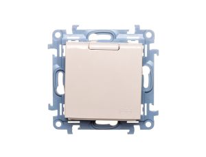 Simon 10 Gniazdo pojedyncze SCHUKO z uszczelką kremowe 16A 250V IP44 CGSZ1B.01/41