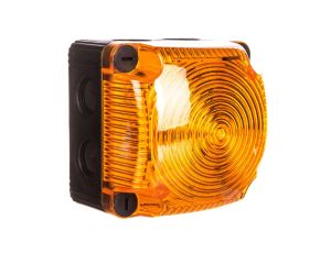 Sygnalizator ostrzegawczy żółty 24V DC LED błyskowy podwójny IP65 853.310.55
