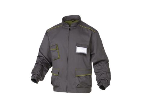 Bluza Panostyle z poliestru (65) i bawełny (35), 235G szaro-zielone rozmiar S M6VESGRPT
