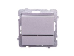 SONATA Łącznik hotelowy z podświetleniem srebro mat ŁP-15RS/m/38