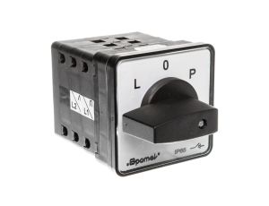 Łącznik krzywkowy L-0-P 100A mocowany do pulpitu pokrętło czarne SK100-3.8368P03