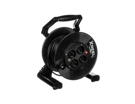 Przedłużacz bębnowy XREEL 25mb H03VV-F 3x1,5 IP20 4xGS 230V 92506T48143