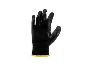 Rękawice robocze, dzianina bawełniana powlekana lateksem, 10 /6szt./