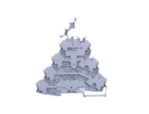 Złączka 4-piętrowa 2,5mm2 L/L szara TOPJOBS 2002-4141 /25szt./