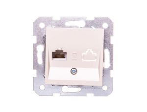 Karre Gniazdo Komputerowe 1xrj45 Kat. 5e, Kolor Krem / 90963732