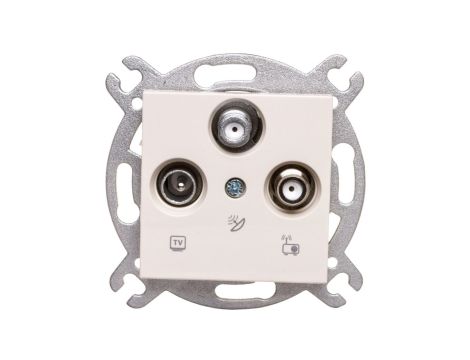 Karre Gniazdo Tv-2xsat, Kolor Krem / 90963753