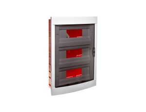 Rozdzielnica Podtynkowa, 3-Rzędowa, 36-Modułowa Ip40, Drzwi Transparentne / 90912036