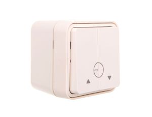 Berker W.1 Łącznik żaluzjowy przyciskowy kompletny IP55 biały 50753502