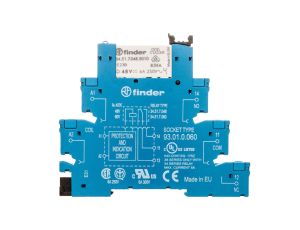 Przekaźnikowy moduł sprzęgający 1P 6A 48V AC/DC 6,2mm styki AgNi+Au 38.51.0.048.5060