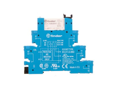 Przekaźnikowy moduł sprzęgający 1P 6A 110-125V AC/DC 6,2mm styki AgNi+Au 38.51.0.125.5060