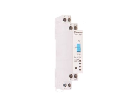 Modułowy przekaźnik 1P 10A 24V AC/DC auto-załącz–wyłącz 19.21.0.024.0000